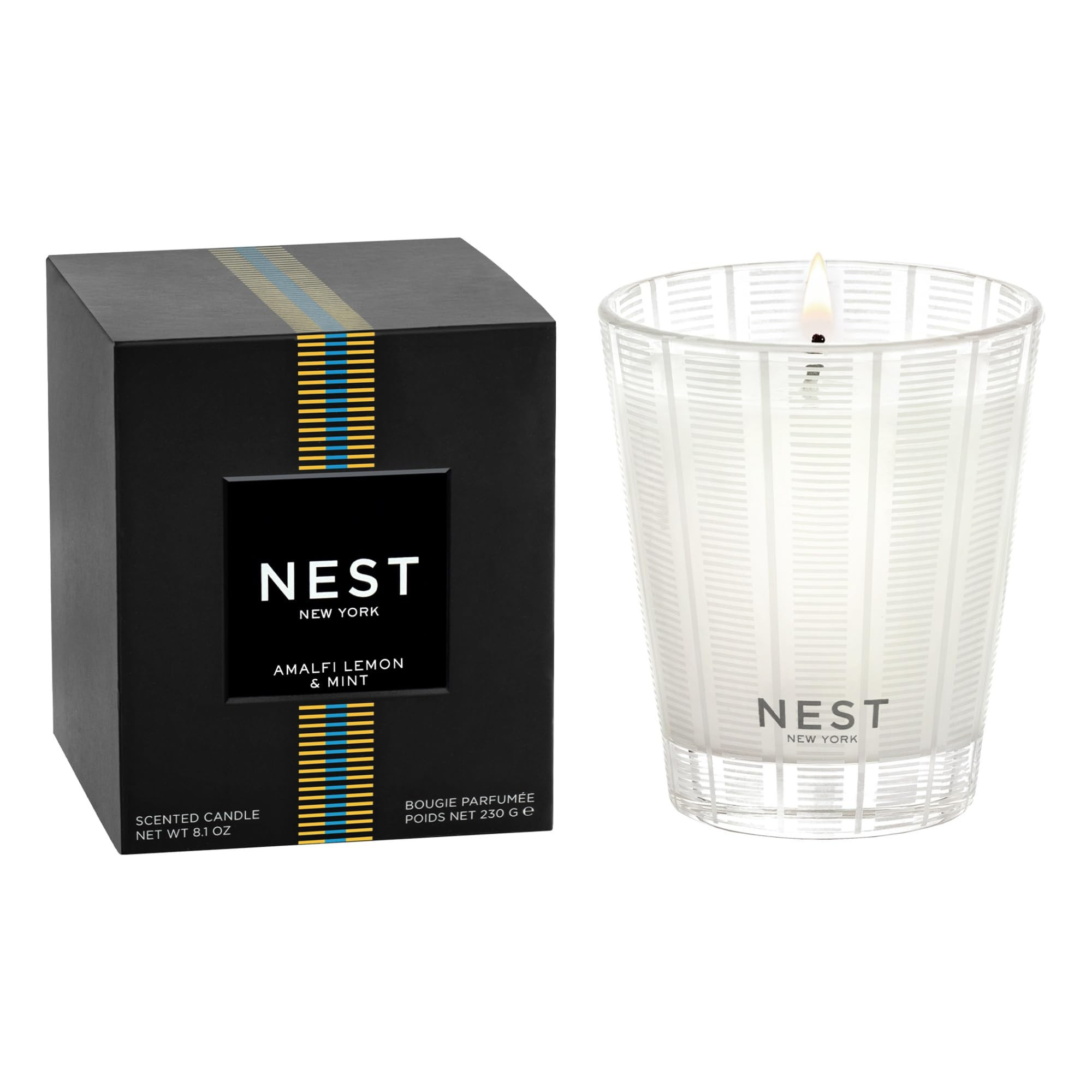 NEST New York Scented Classic Candle, Amalfi Lemon & Mint - 8.1 oz - Up to 60-Hour Burn Time - Re... | Amazon (US)