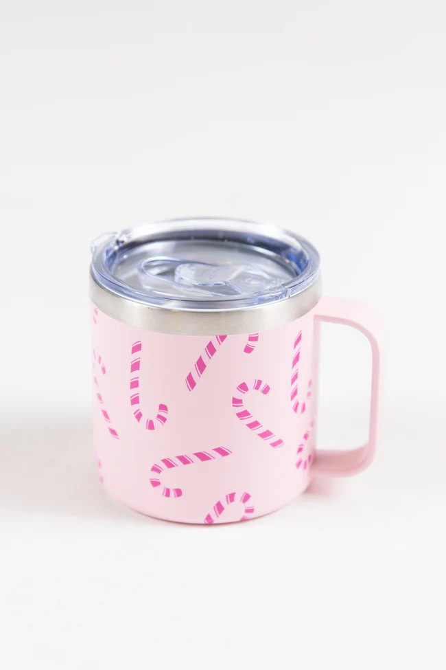 Sippin' Pretty In Candyland Travel Coffee Mug | Pink Lily