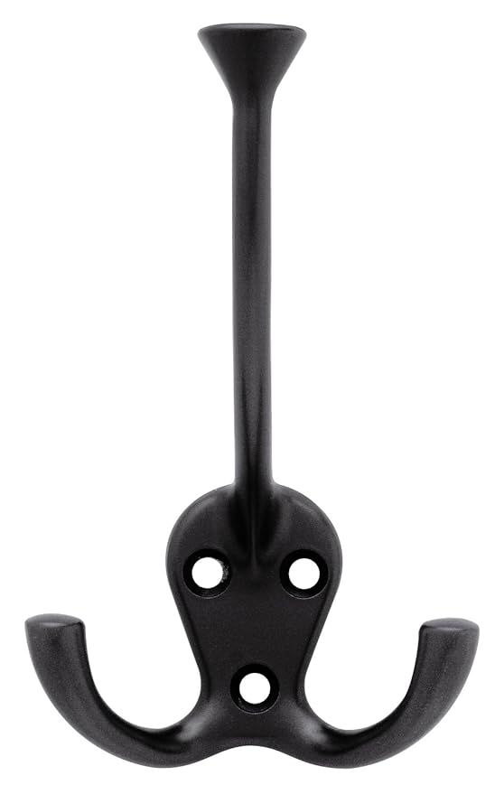 Liberty B42305Z-FB-C Hook with Three Flared Prongs, Flat Black | Amazon (US)