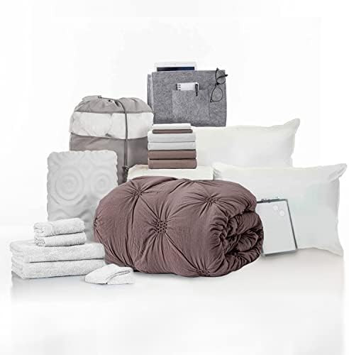 OCM College Dorm Room Essentials 21-Piece Comfort Pak | Twin XL | with Topper, Comforter, Sheets,... | Amazon (US)