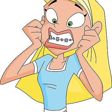 Brace Face Sharon Spitz  Poster | Redbubble (US)