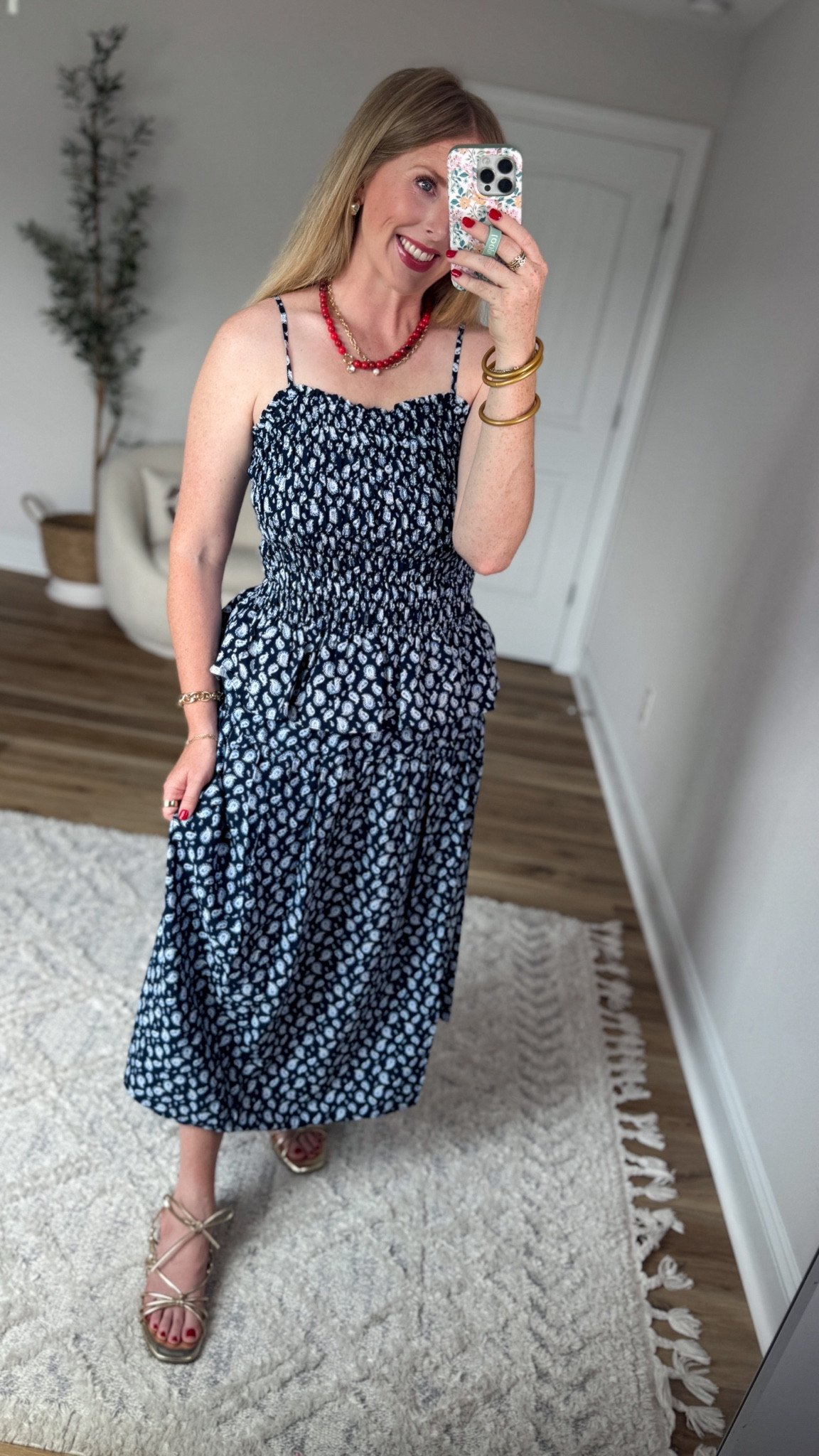 Weekend Walmart Wins try on 
Smocked tank- small
Midi skirt- small

#LTKootd #LTKmomlife