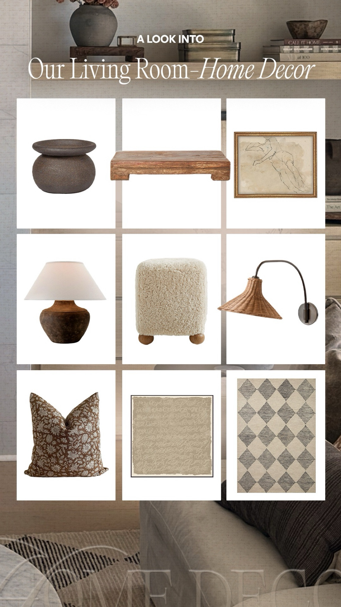 Our living room decor🤎 #home #decor 

#LTKhome #LTKSeasonal #LTKstyletip