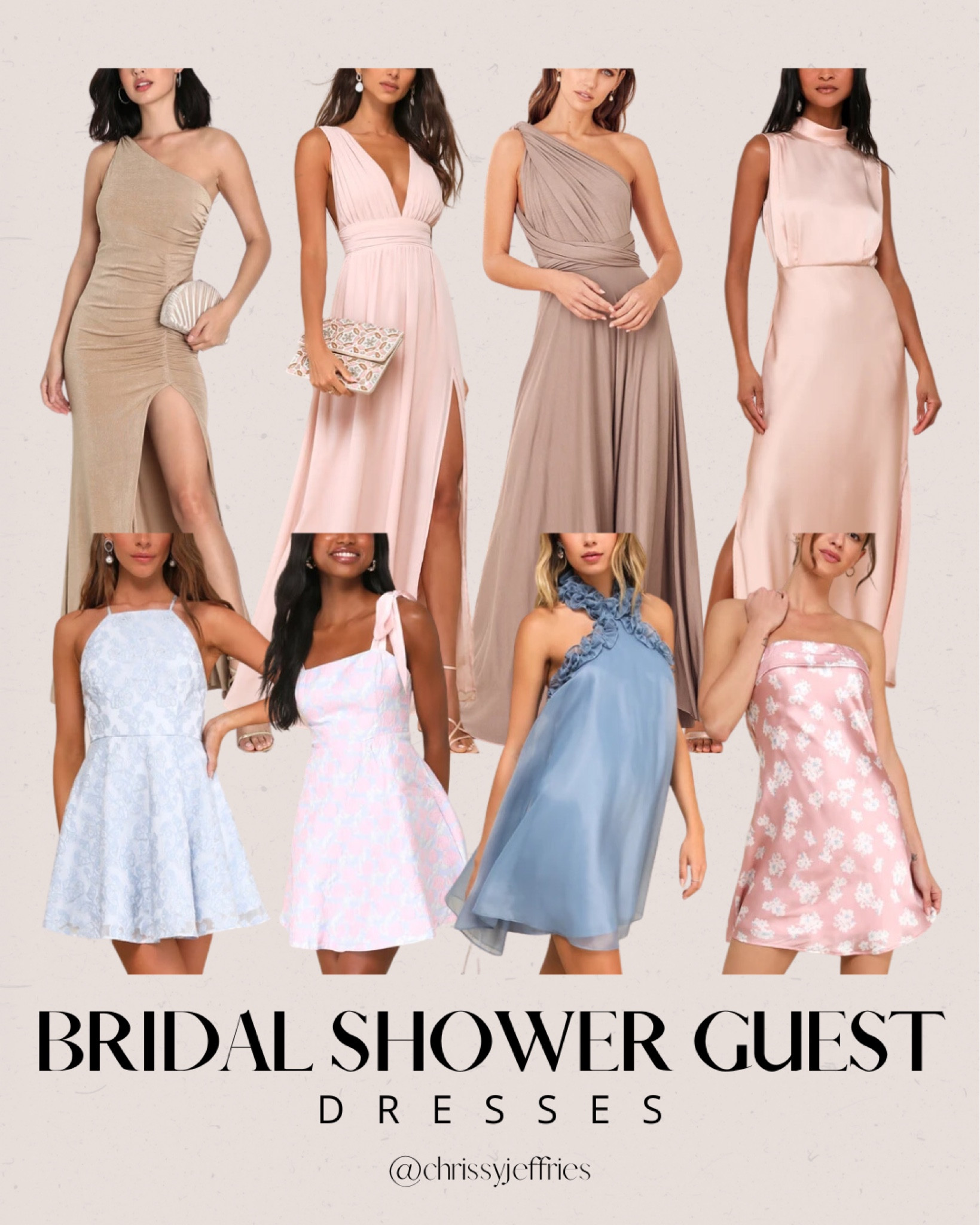 Be the best-dressed guest at any bridal shower with these stylish and elegant dresses! Whether you prefer soft pastel hues, sophisticated neutrals, or romantic floral prints, these dresses are perfect for celebrating the bride-to-be. With designs ranging from chic one-shoulder gowns to charming halter necklines, you’ll find the ideal outfit to make a graceful impression.

 #BridalShowerFashion #GuestDresses #ElegantStyle #ChicOutfits #WeddingSeason

#LTKsummer #LTKwedding