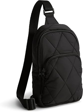 Vera Bradley Women's Featherweight Lorman Sling Backpack, Moonless Night, One Size | Amazon (US)