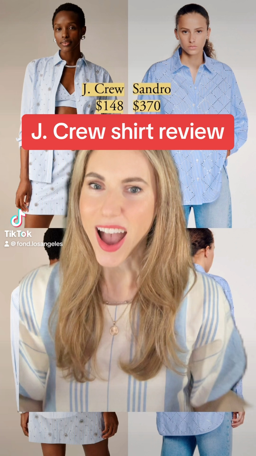 Considering how inconsistent J. Crew’s been lately, I was pleasantly surprised by a few of these shirts. I’ve been asked for more affordable alternatives to Sandro, so here’s a really great option. There’s also a matching skirt!

I included other recent faves from J. Crew  

Shirts mentioned:
* Collection garçon embellished shirt
* Étienne oversized shirt
* Smock-neck puff-sleeve top
* Cotton voile beach shirt
* Denim button-up top stripe or ecru

#LTKFindsUnder100 #LTKVideo #LTKWorkwear