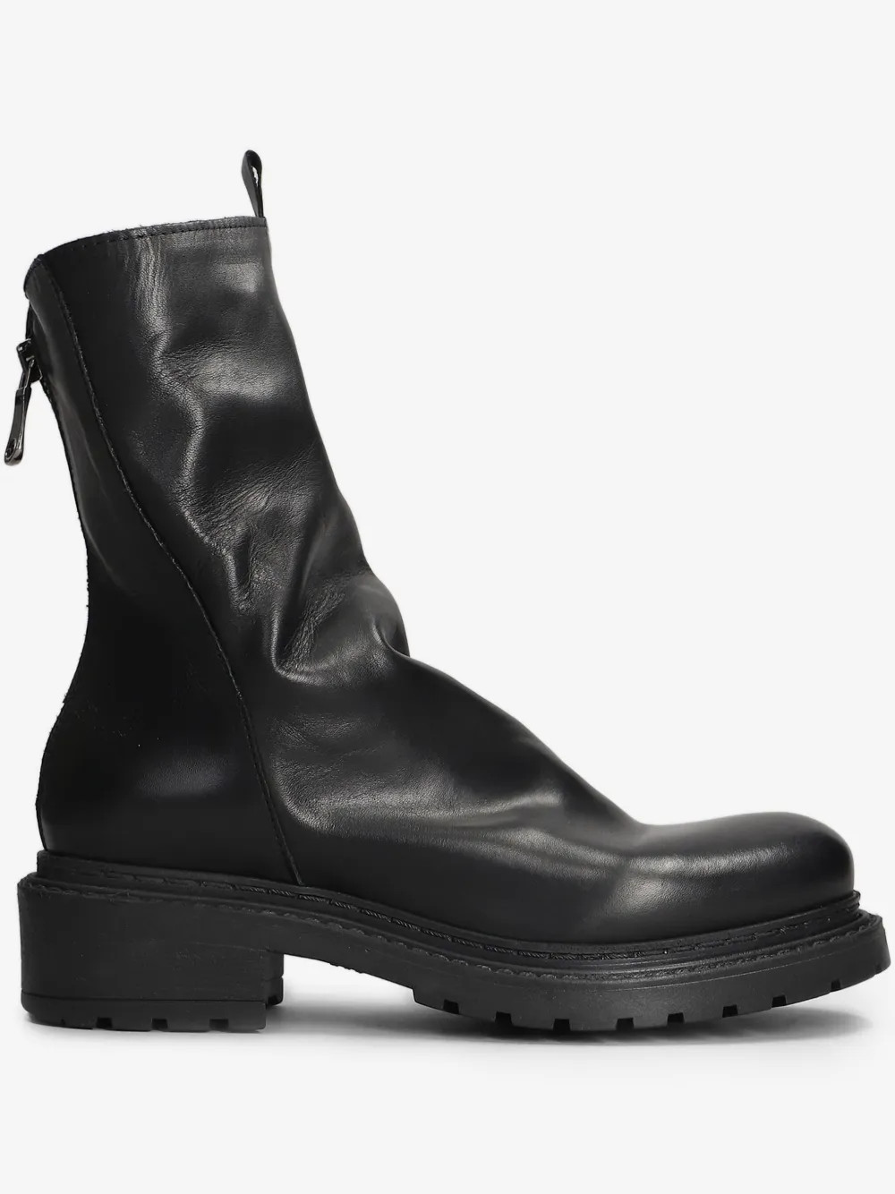 Metisse leather combat boots - Black | Farfetch Global