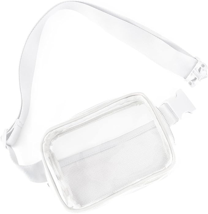 Didida Clear Belt Bag Stadium Approved See Through Fashion Waist Packs Unisex Transparent Fanny P... | Amazon (US)