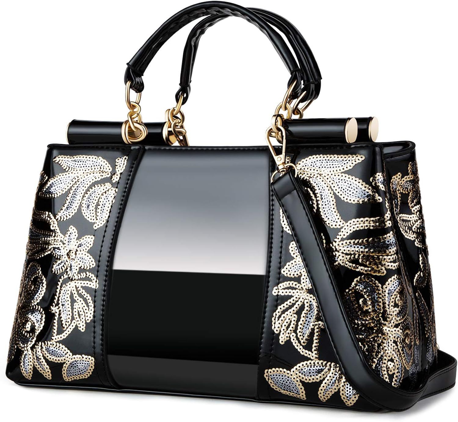 Nevenka Women Patent Leather Fashion Handbags | Amazon (US)