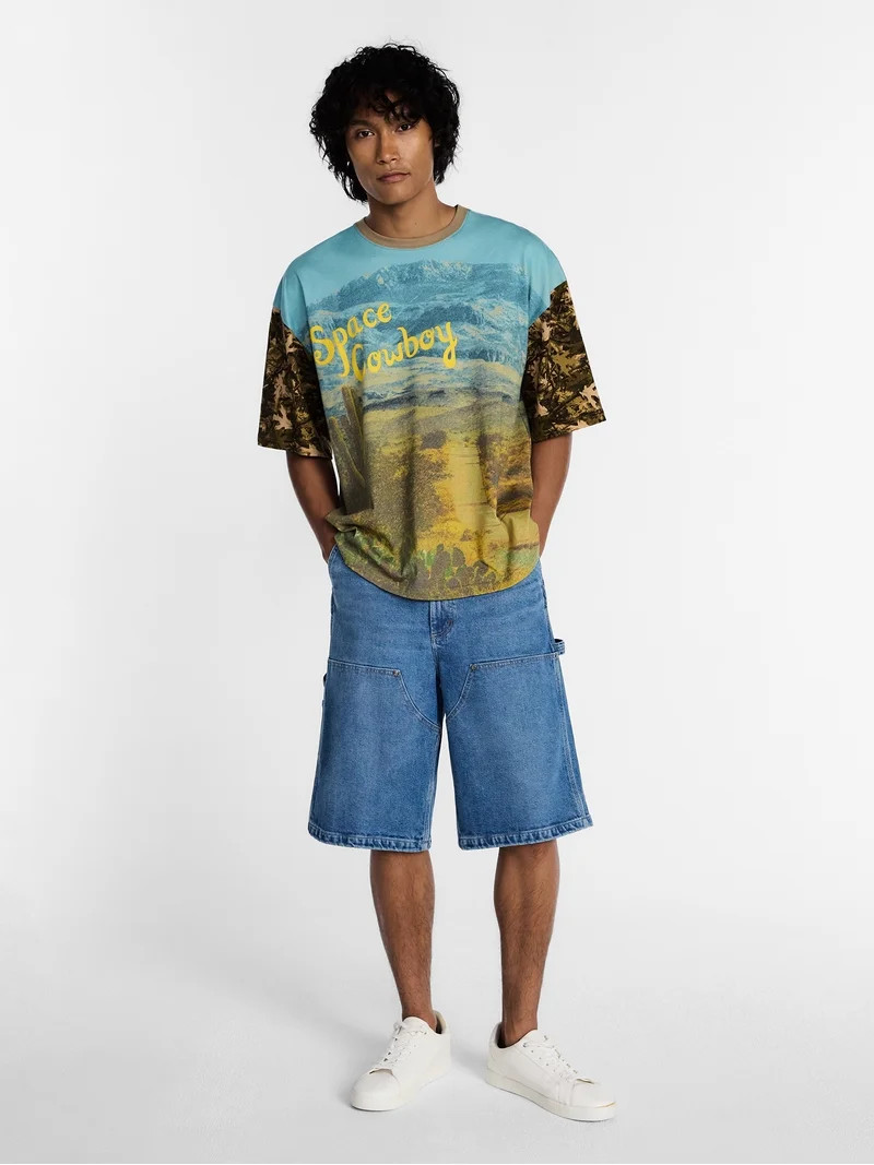 Kacey Lee Men's and Big Men's Space Cowboy Graphic Tee, Sizes S-2XL | Walmart (US)