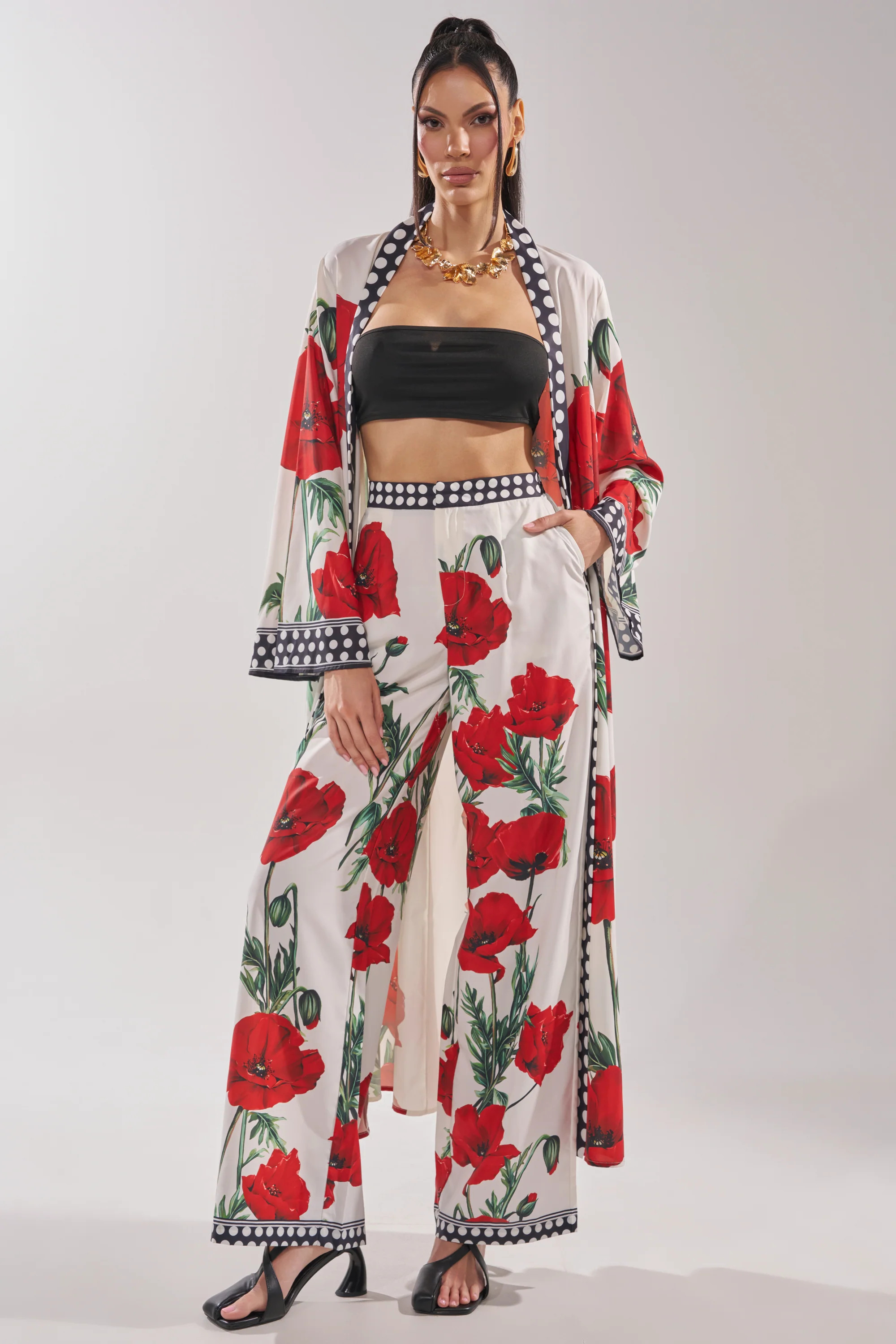 BELLADONNA PRINT PALAZZO PANTS IN WHITE MULTI | AKIRA