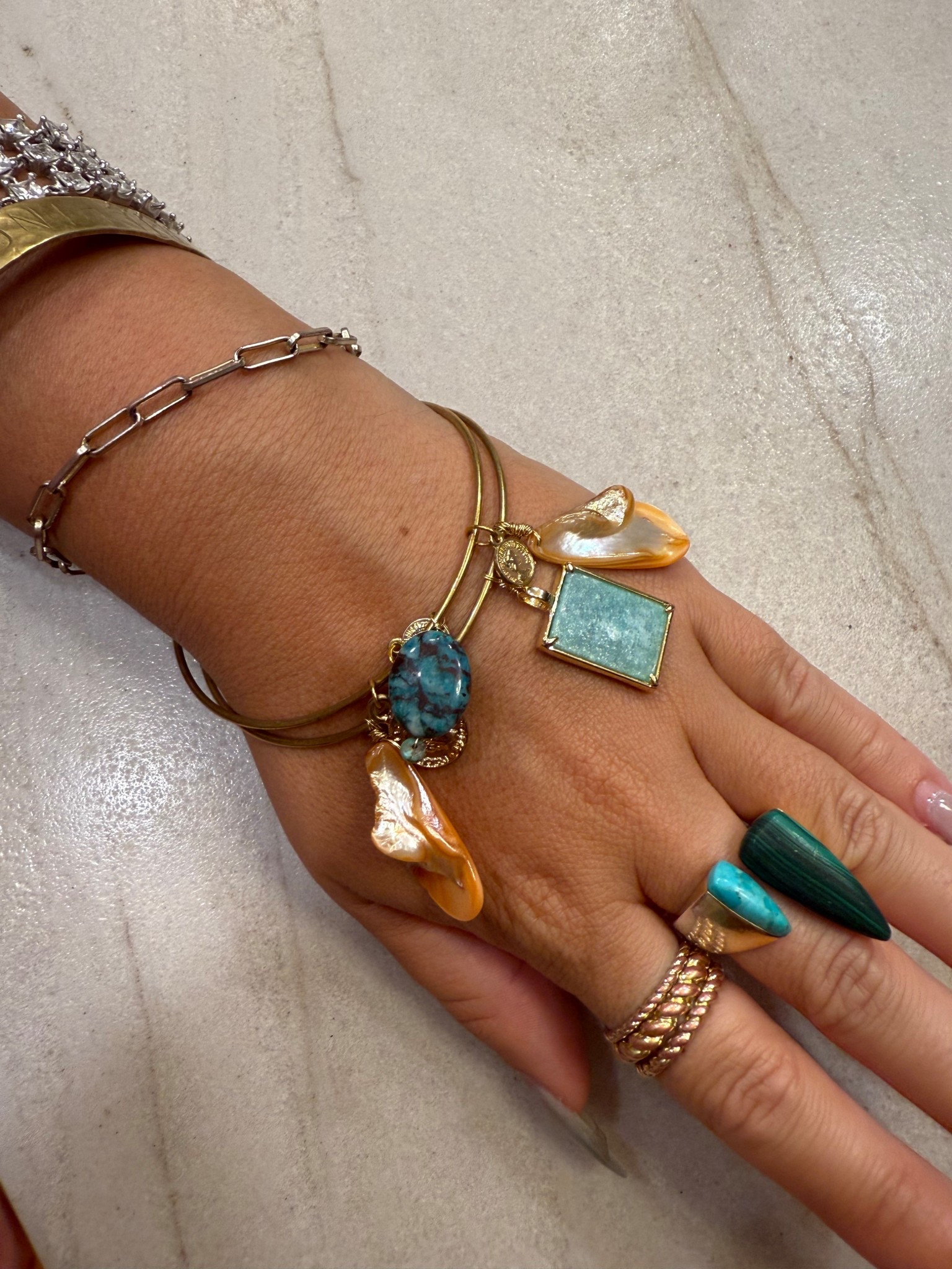 #ltkjewelry #stackedrings #braceletstack #jewelrydetails #valeriemicheledesign #finishingtouch #armcandygoals #falljewelrytrends #handjewelryshot #styleddetails #everydayluxury #jewelrylayering #effortlessaccessorizing #smallbusinessjewelry #ltkstyle #jewelryinspo #stackedandstyled #goldjewelryedit #shopmylinks #coastalglow

#LTKHoliday #LTKGiftGuide #LTKFindsUnder100