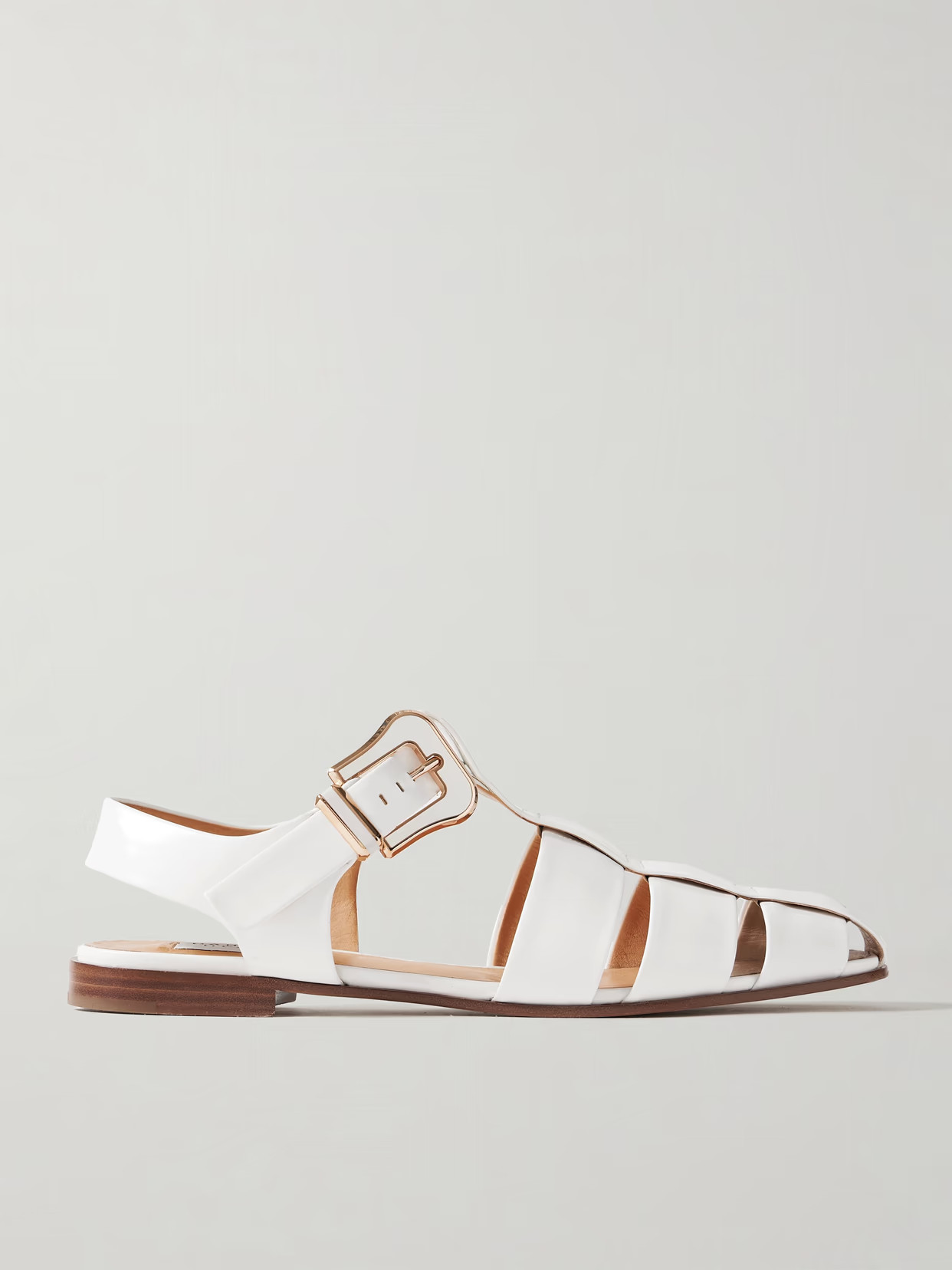 Gabriela Hearst - Zoey Leather Sandals - White | NET-A-PORTER (US)