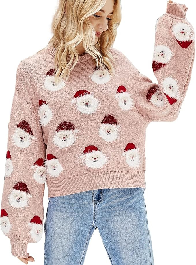 LUBOT 2022 New Ugly Christmas Sweaters for Women Men Cute Fuzzy Funny Wintertime and Holiday Part... | Amazon (US)