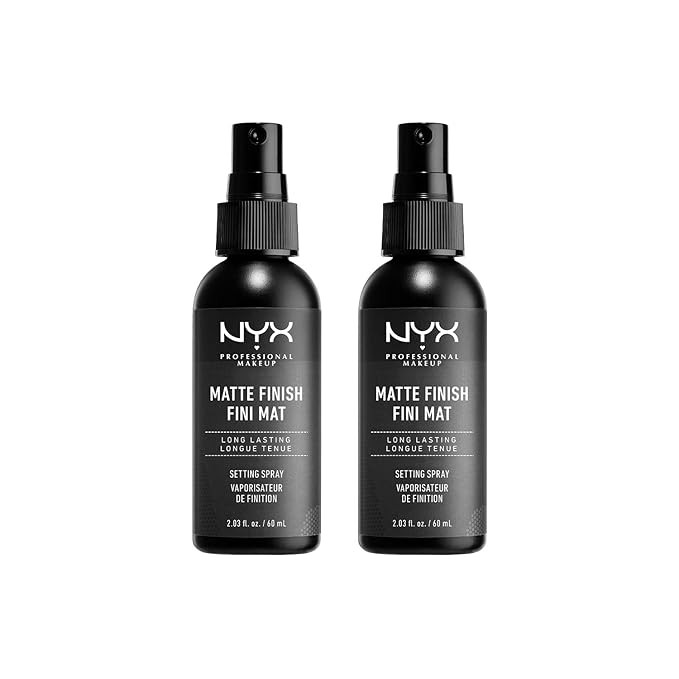 NYX PROFESSIONAL MAKEUP Makeup Setting Spray - Matte Finish, Pack Of 2 | Amazon (US)