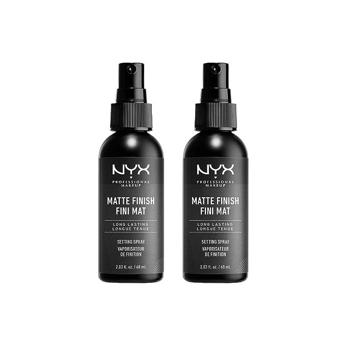 NYX PROFESSIONAL MAKEUP Makeup Setting Spray - Matte Finish, Pack Of 2 | Amazon (US)