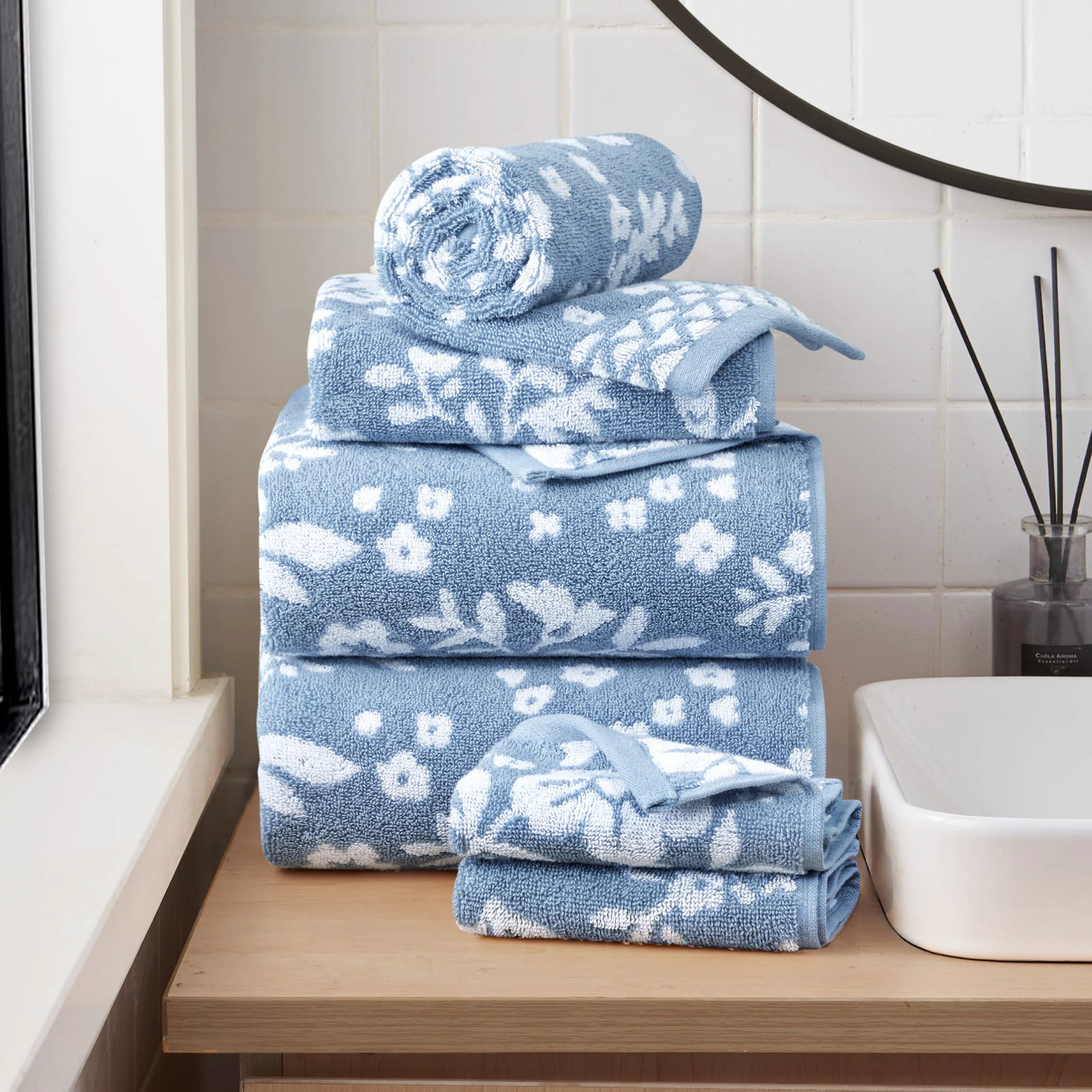 Lucky Brand Folk Floral Bath Towels 6-Piece (Set of 2) | Wayfair North America