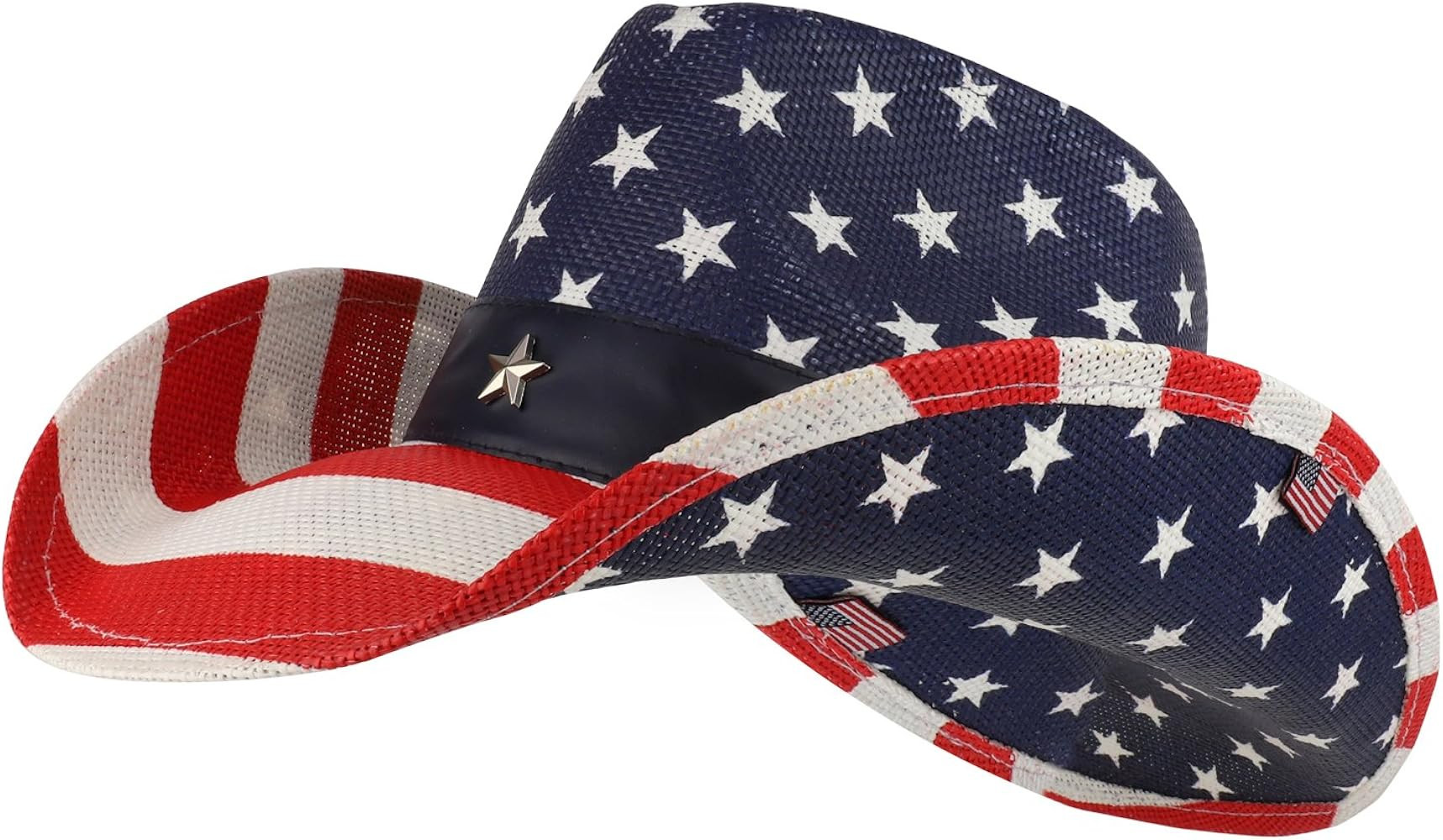 Armycrew American Flag Toyo Western Cowgirl Cowboy Hat | Amazon (US)