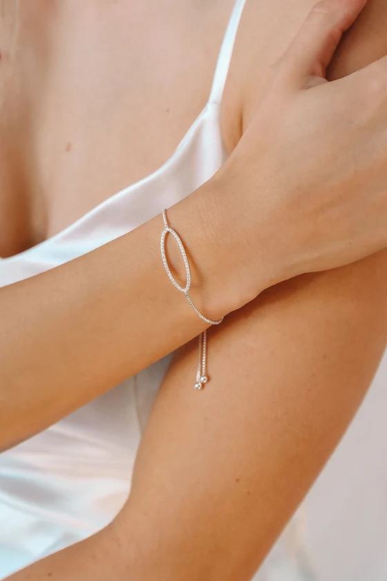 Adorn Me Silver Rhinestone Bracelet | Lulus