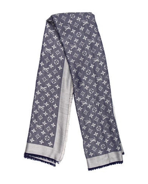 Louis Vuitton Monogram Shawl Blue | The RealReal