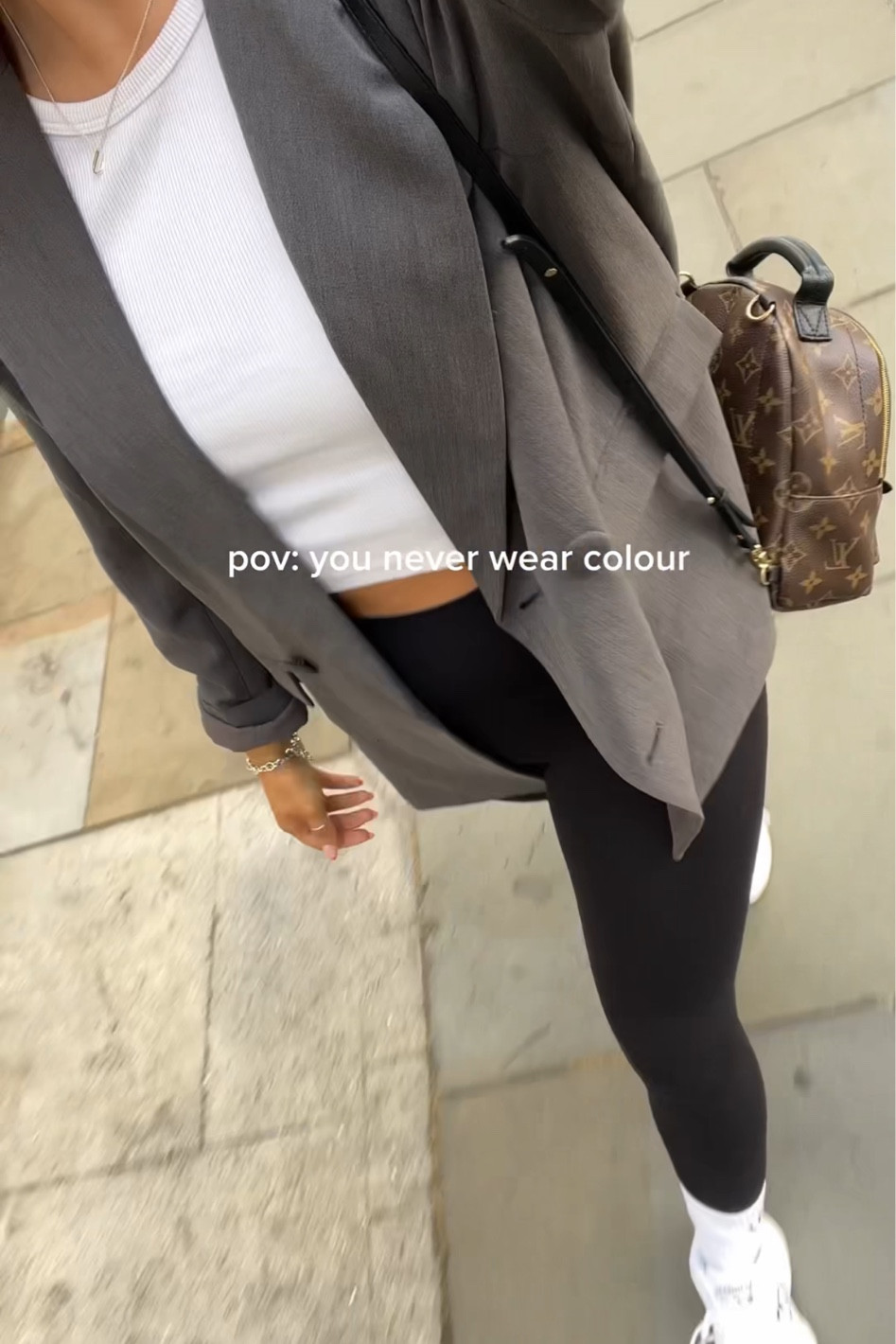 Oversized grey blazer styled with white cropped vest and adanola ultimate leggings for an easy everyday transitional look 

#LTKSeasonal #LTKeurope #LTKunder50