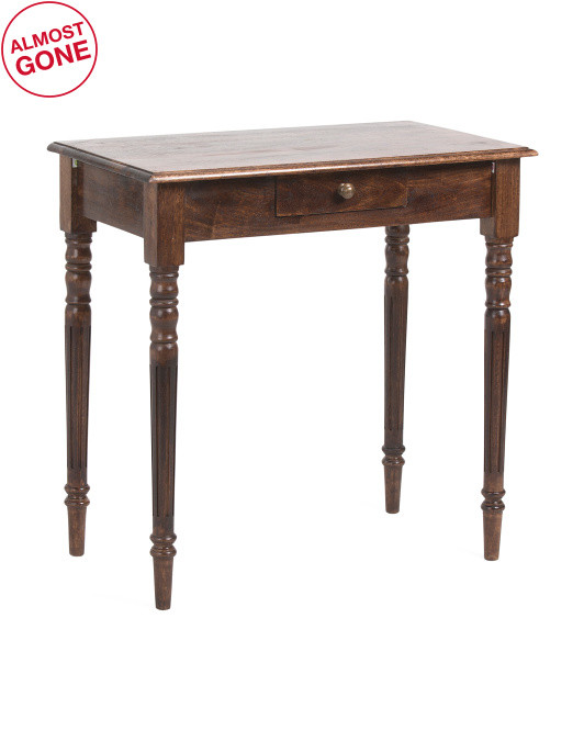 31.5x31 Solid Mango Wood Table | TJ Maxx
