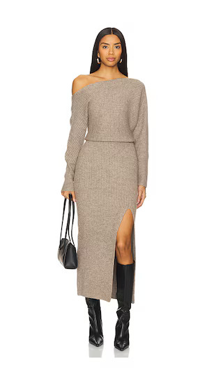 Alta Sweater Dress in Latte | Revolve Clothing (Global)