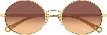 55mm Gradient Round Sunglasses | Nordstrom