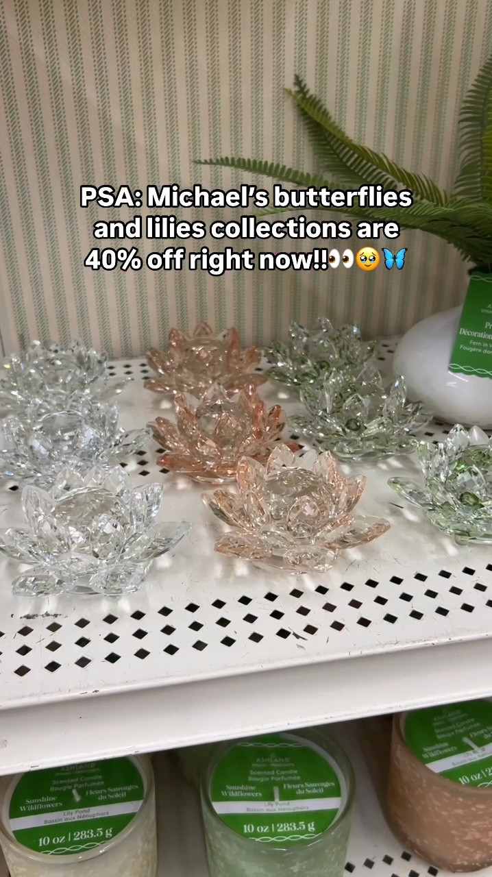 These Michael’s home decor pieces are 40% off!🤩🦋

#home #homedecor #roomdecor #livingroom #spring #springstyle #springdecor 

#LTKFindsUnder50 #LTKHome #LTKSaleAlert