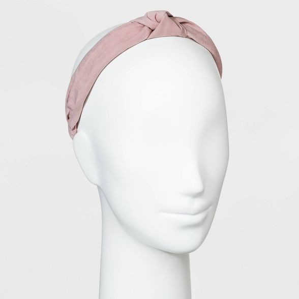 Soft Suede Fabric Knot Headband - Universal Thread™ | Target