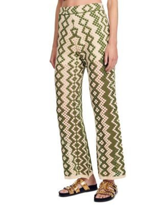 Henrik Geometric Crochet Wide Leg Pants | Bloomingdale's (US)