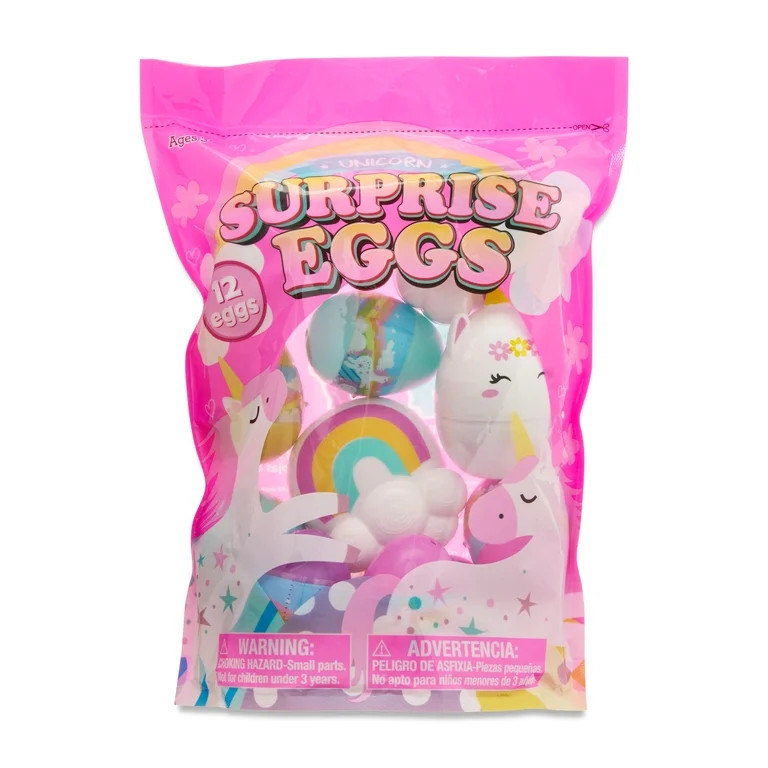 Multicolor Prefilled Unicorn Surprise Eggs, 12 Count, Easter by Way To Celebrate | Walmart (US)