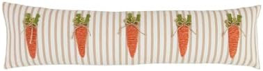 Mud Pie Long Carrot Easter Pillow; 7 1/2" x 30" | Amazon (US)