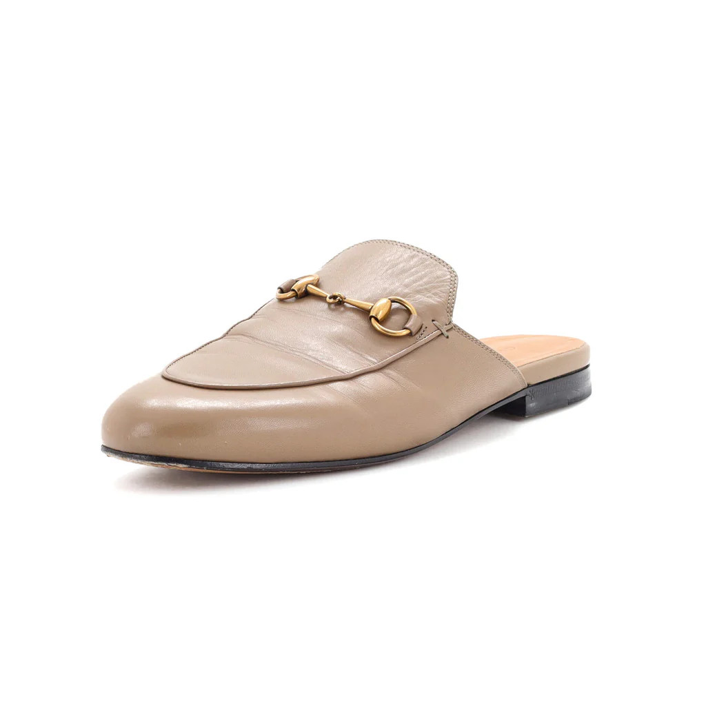 Gucci Women's Princetown Mules Leather Neutral 2763791 | Rebag