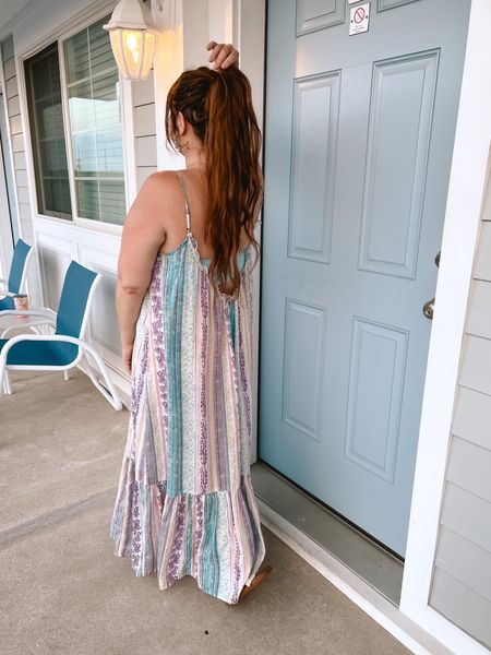 The perfect maxi dress cover up to end your summer vacation. This Anthropologie dress is always my go to choice for a vacation. It’s lightweight, flowy, and comfortable

I am wearing a small

#LTKmidsize #LTKSeasonal #LTKunder100