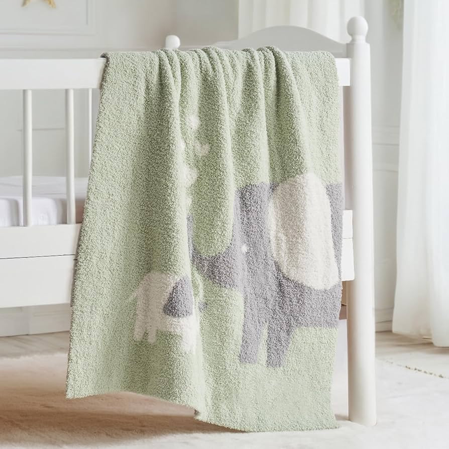 EVERGRACE Soft Plush Baby Blanket for Boys Girls with Print Animal Pattern, Fleece Fuzzy Toddler ... | Amazon (US)