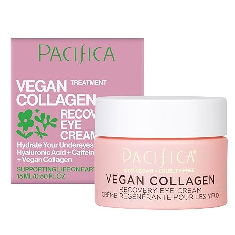 Pacifica Beauty, Vegan Collagen Overnight Recovery Eye & Face Cream, Hyaluronic Acid, Caffeine, V... | Amazon (US)