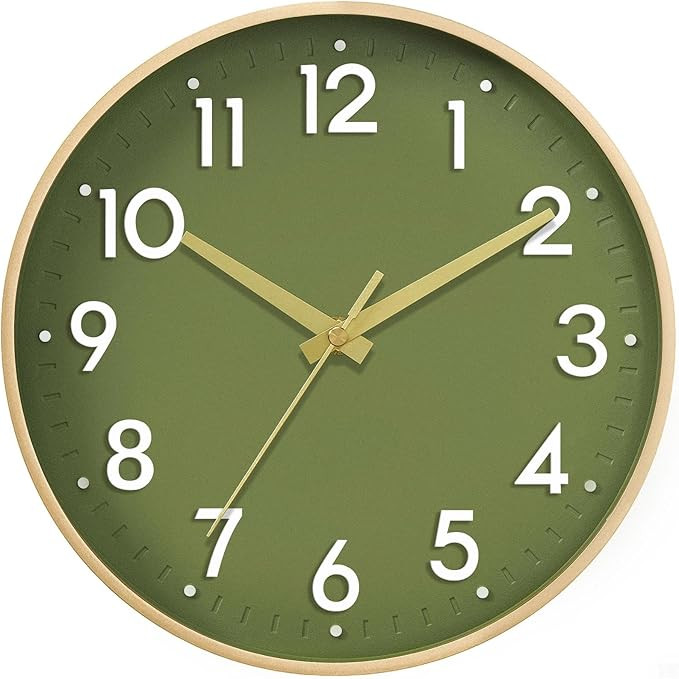 Mosewa Wall Clock 8 Inch, Battery Operated Silent Non-Ticking Modern Analog Clock Decorative for ... | Amazon (US)