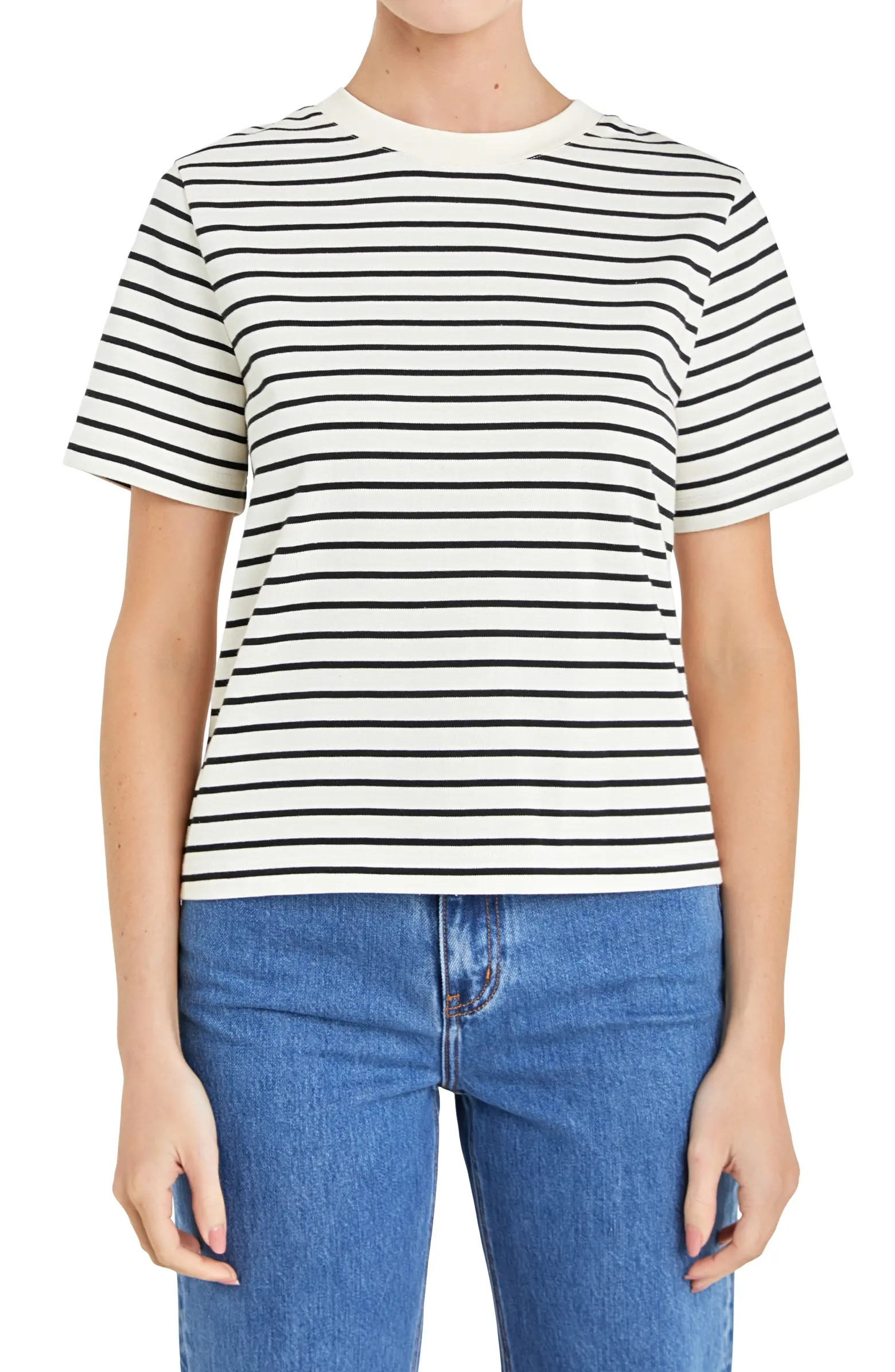 Striped Cotton Jersey Short Sleeve T-Shirt | Nordstrom
