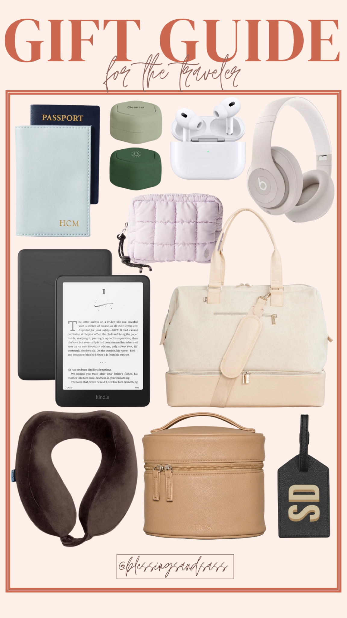 Gift Guide for the Traveler! 

Gift guide, holiday gift guide, gifts for the hostess, gifts for the traveler, travel, airport, road trip, travel essentials, travel finds, holidays, Christmas, Christmas gift ideas, passport holder, Amazon kindle, paperwhite, neck pillow, makeup travel bag, luggage tag, duffle bag, headphones, AirPods 



#LTKHoliday #LTKGiftGuide #LTKTravel