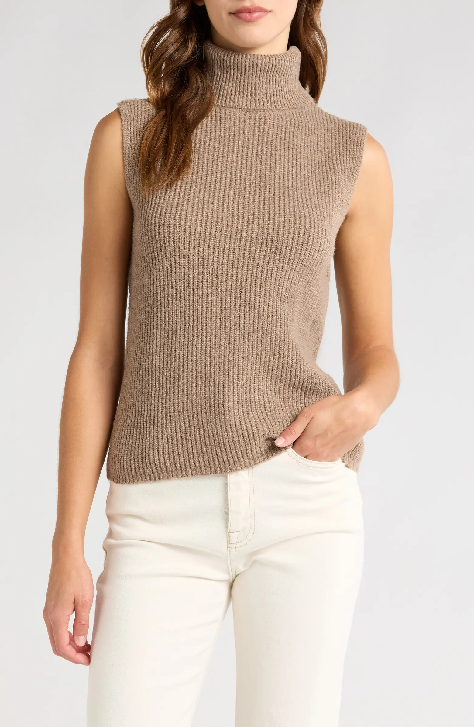 WAYF Faye Sleeveless Turtleneck Sweater | Nordstrom | Nordstrom