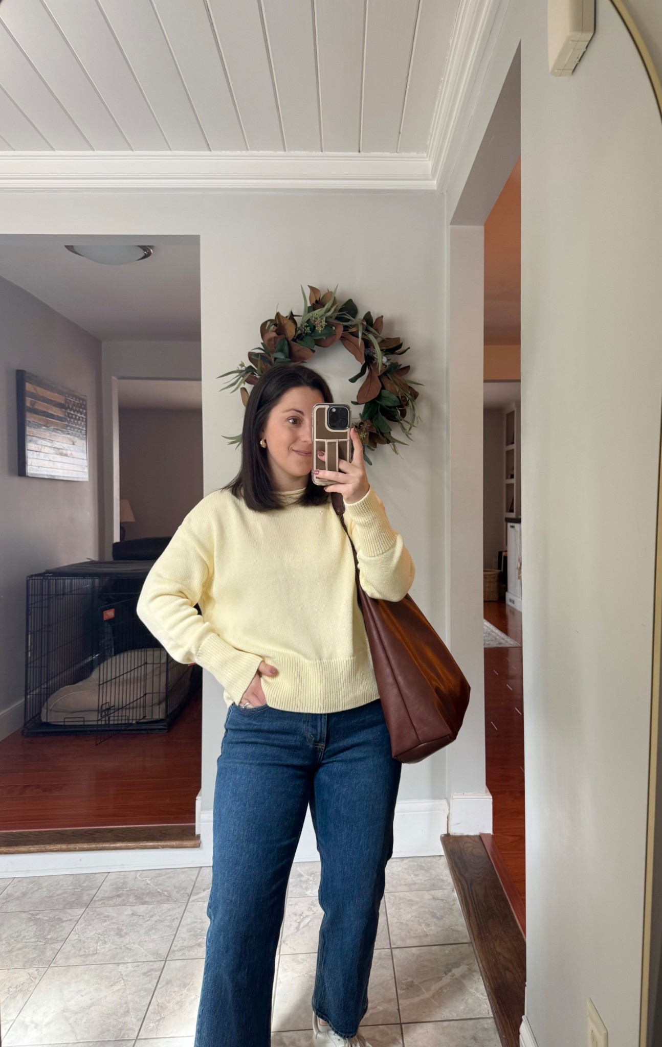 Casual spring outfit, this sweater comes in a bunch of colors! Wearing size small top, 26 short jeans

For reference I am:
5ft, 120lbs, 26” waist

Spring sweaters, yellow, cropped jean, petite jeans, denim, mom outfits, mom style

#LTKSaleAlert #LTKSeasonal #LTKPetite