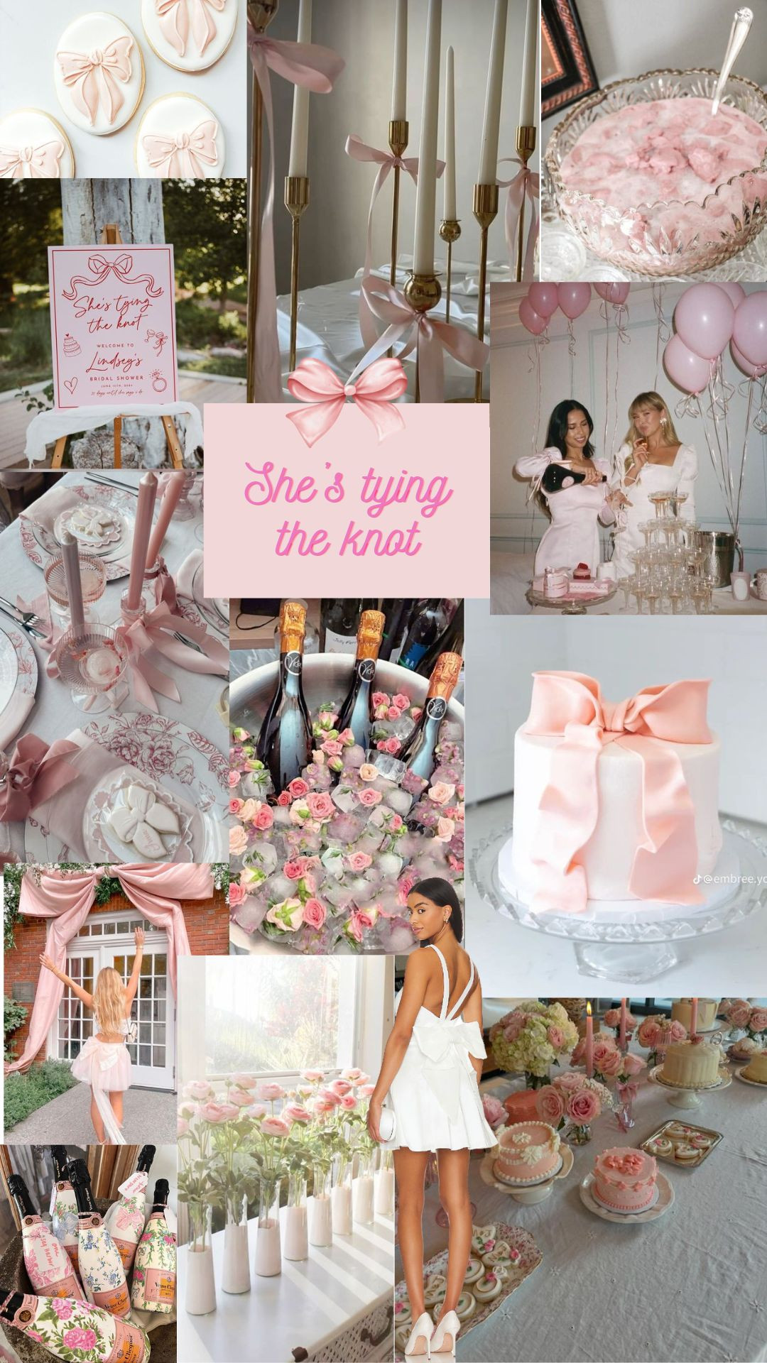 Calling all 2025 Brides for some Bridal Shower theme ideas! If I was a Bride, these would be my favorite ideas. <33

A brunch-time gathering with champagne cocktails and pastel pink and gold decorations. Serve light bites like croissants, quiches, and fruit tarts, and add small bow details on everything from menus to centerpieces. Incorporate fun elements like a “build your own mimosa” bar and champagne flutes with little bow charms attached 

 #LTKSeasonal #LTKParties #LTKWedding