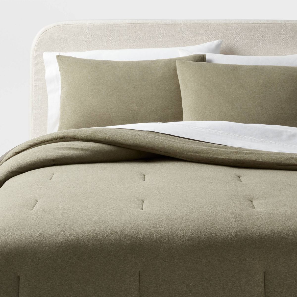Modern Jersey Comforter and Sham Set Dark - Threshold™ | Target