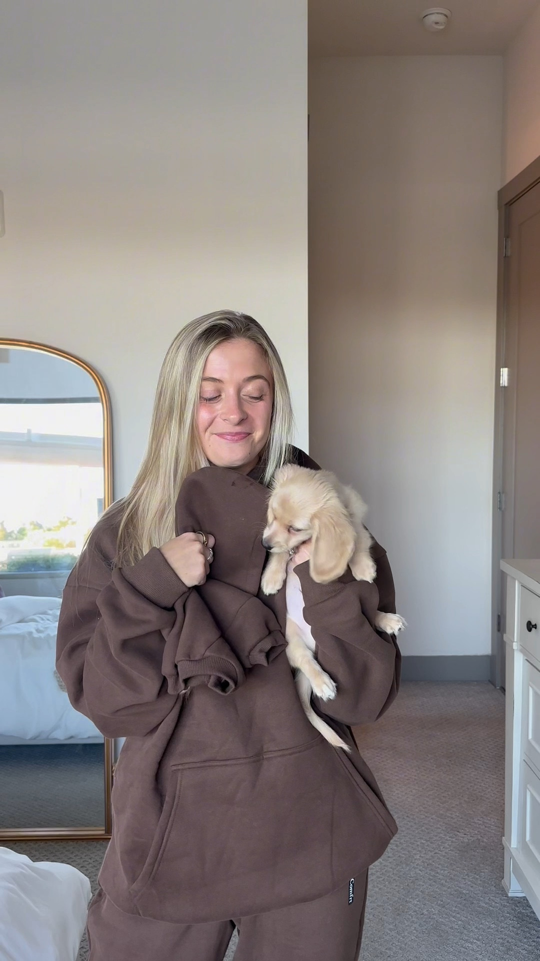 brown sweat set, sweatshirt, puppy clothes, dachshund, sweats, brown, chocolate, fall fit, sweatshirt season 🤎🐶

#LTKSeasonal #LTKGiftGuide #LTKHoliday