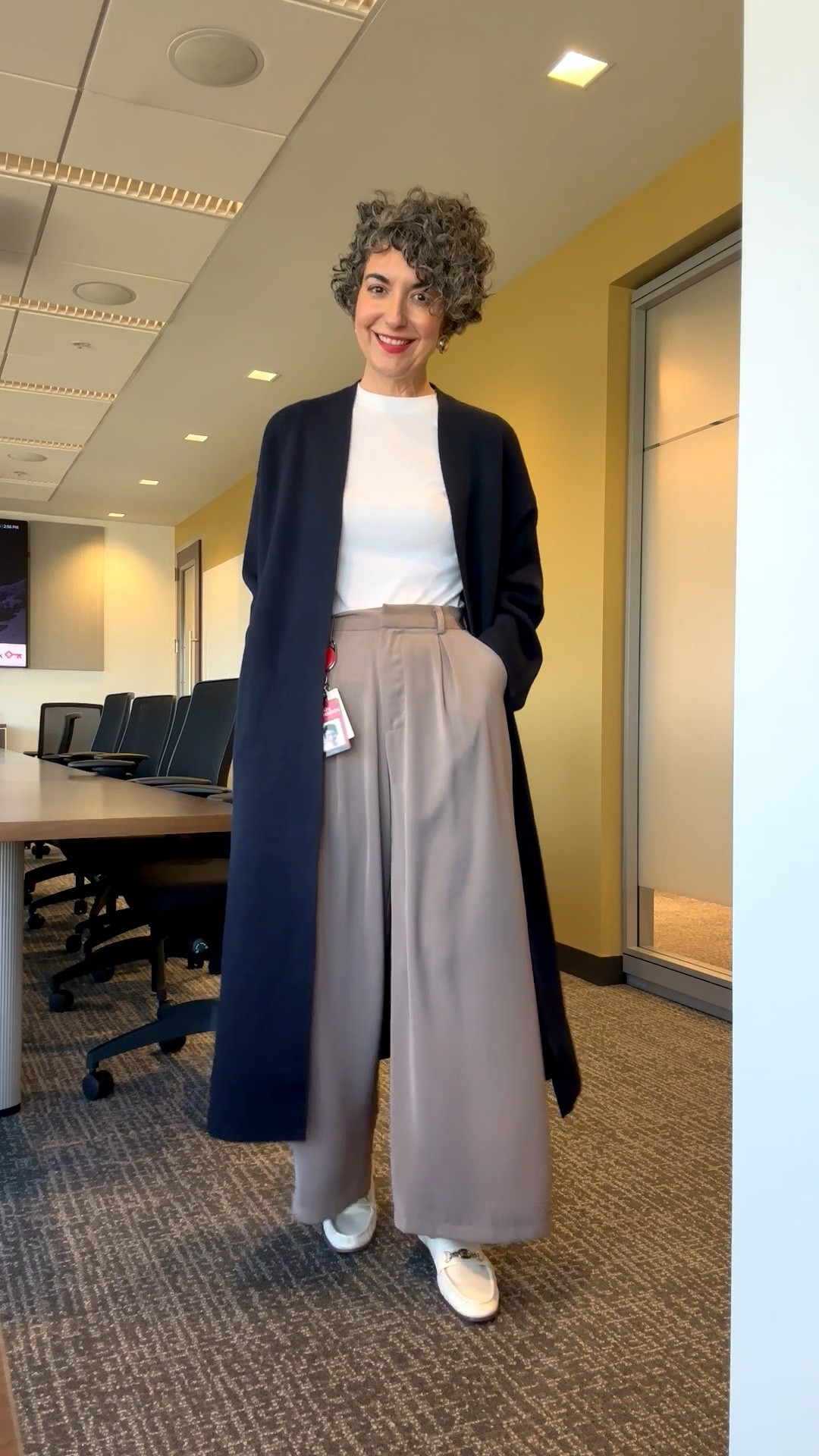 Tuesday OOTD  Wearing a medium  in coatigan, small regular in pants.
.
.
#ootd

#LTKStyleTip #LTKWorkwear