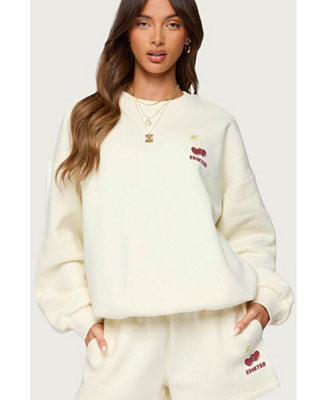 Womens Cherry Babe Sweatshirt | Macy's