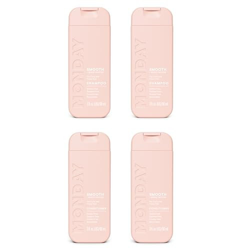 Monday Haircare Smooth Shampoo & Conditioner Travel Pack - 3oz, 90ML Travel Kit (2 x Shampoo,2 x Conditioner) | Amazon (US)