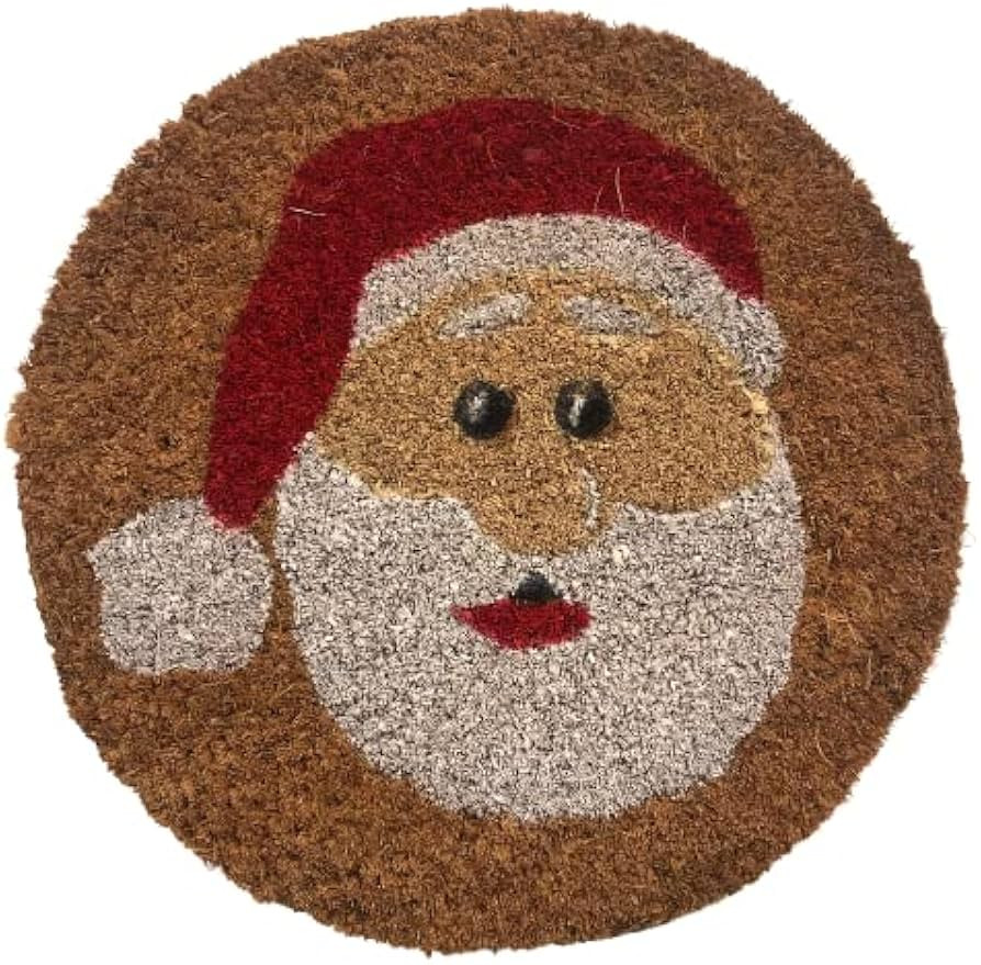Santa, 9 Inch Round Insert for 2' X 3' Doormat, Fits Calloway Mills 160012436 Door Mat | Amazon (US)