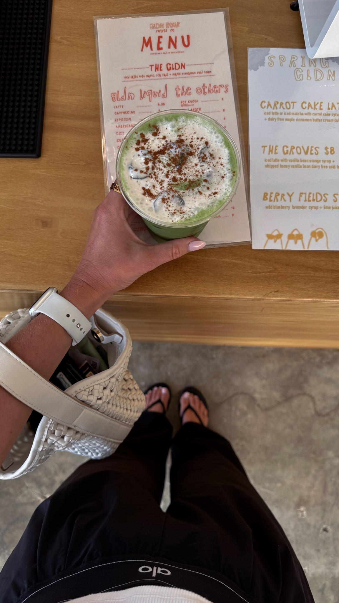 Matcha run fit 🌱 

Errand day outfit, weekend fit, target bag, spring bag, summer bag, neutral style, spring style, black denim, black jeans, black flip flops 



#LTKItBag #LTKStyleTip